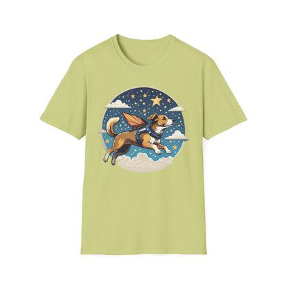Dog Shirt Unisex Animal Print Tee Hundred Percent Cotton Softstyle Gildan 64000