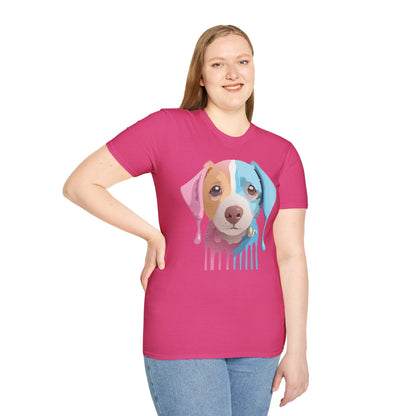 Unisex Dog Shirt Animal Tee Gildan Softstyle 64000 Cotton Tee