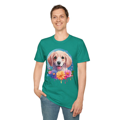 Unisex Dog Shirt Animal Tee Gildan Softstyle 64000 100 Percent Cotton
