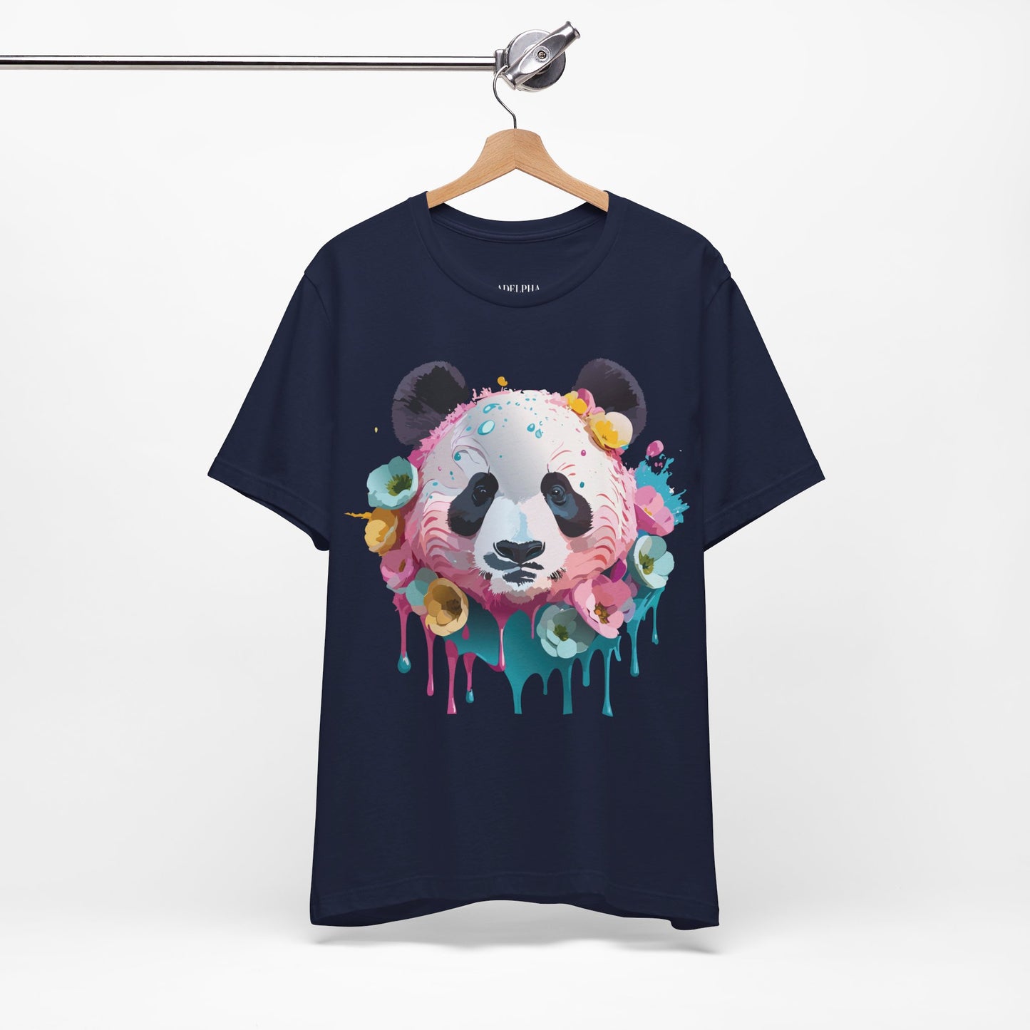 T-Shirt aus natürlicher Baumwolle mit Panda