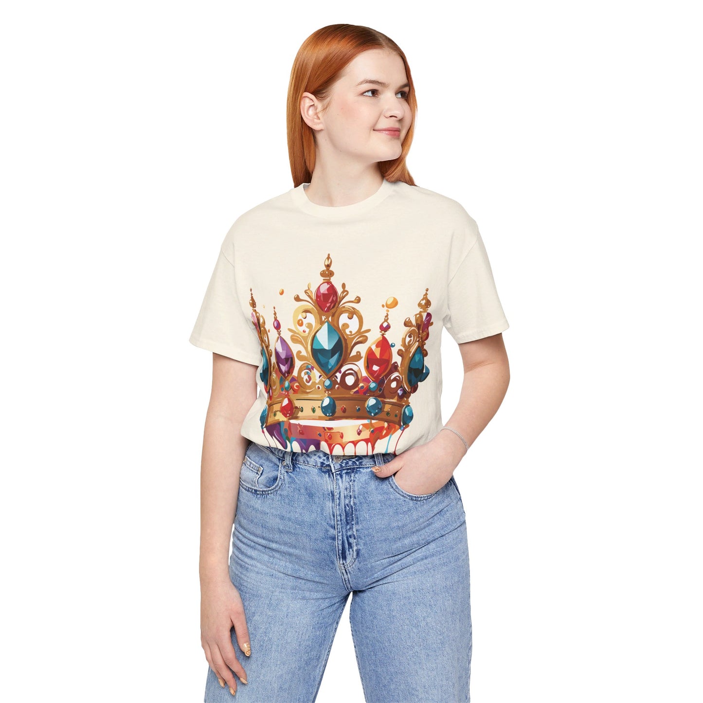 T-Shirt aus natürlicher Baumwolle – Queen Collection