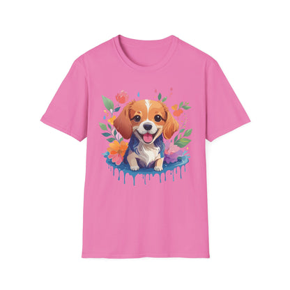 Dog Shirt Animal Print Tee Unisex Gildan Softstyle 64000 Cotton Tee