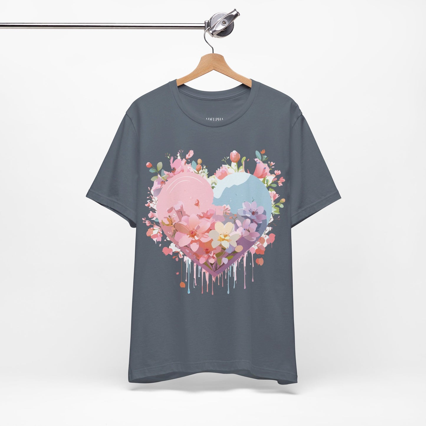 T-Shirt aus natürlicher Baumwolle – Love Story Collection