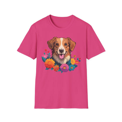 Dog Shirt Unisex Animal Tee Short Sleeve Gildan Softstyle 64000 Cotton Tee