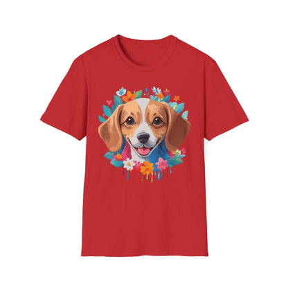 Unisex Dog Shirt Animal Tee Gildan Softstyle 64000 Cotton Tee