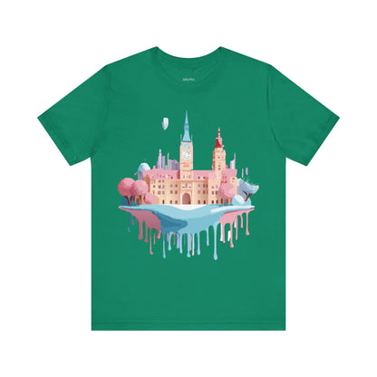 Natural Cotton Tee Shirt - Beautiful Places Collection - Prague Printify