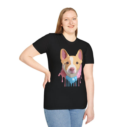 Dog Shirt Unisex Animal Print Tee Cotton T Shirt For Pet Lovers