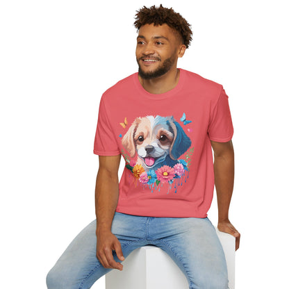 Dog Shirt Unisex Softstyle Tee Gildan 64000 100 Percent Ring Spun Cotton