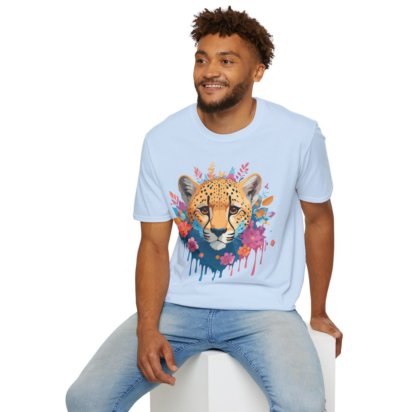 Cheetah Shirt, Shirt with Cheetah, Cheetah Tee, Shirt with Animals