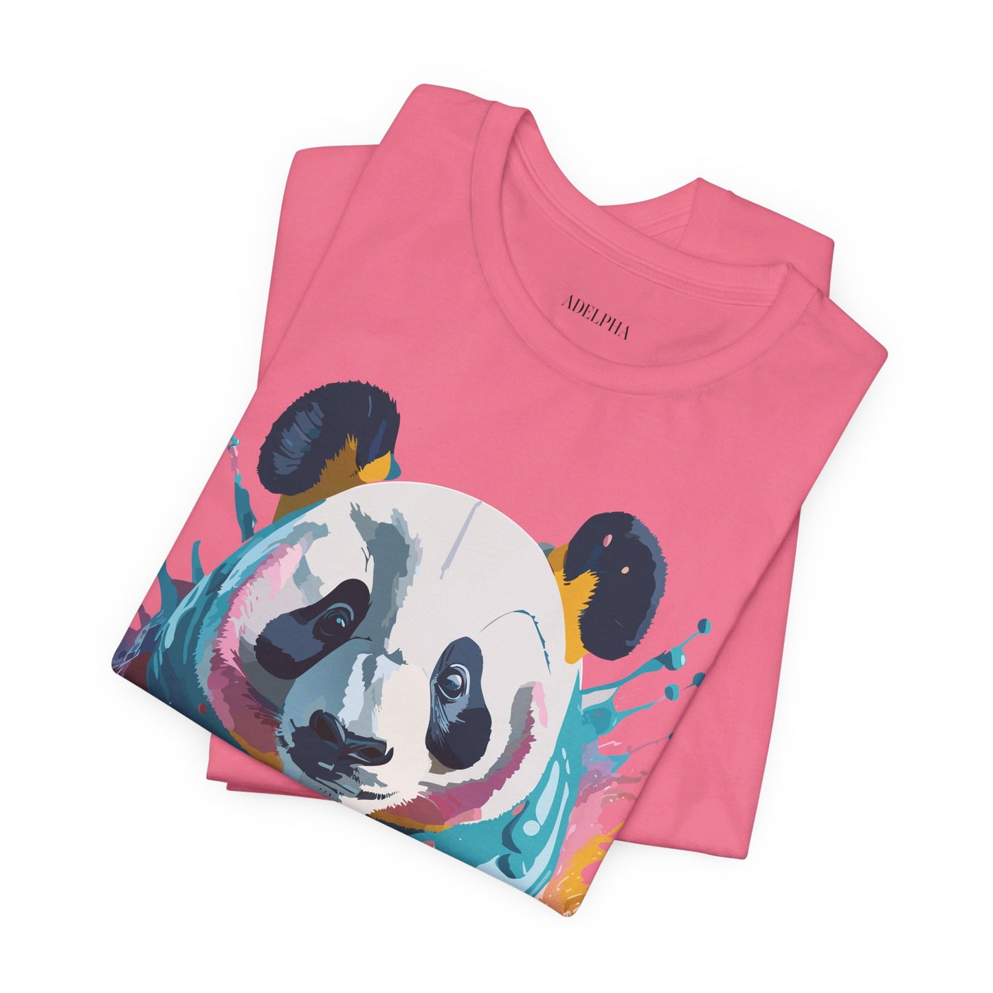 Natural Cotton Tee Shirt with Panda