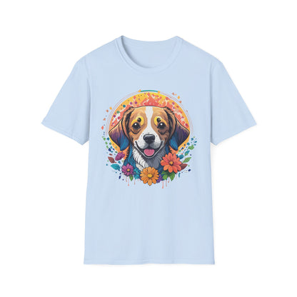 Dog Shirt Unisex Animal Tee Gildan 64000 Softstyle Ring Spun Cotton