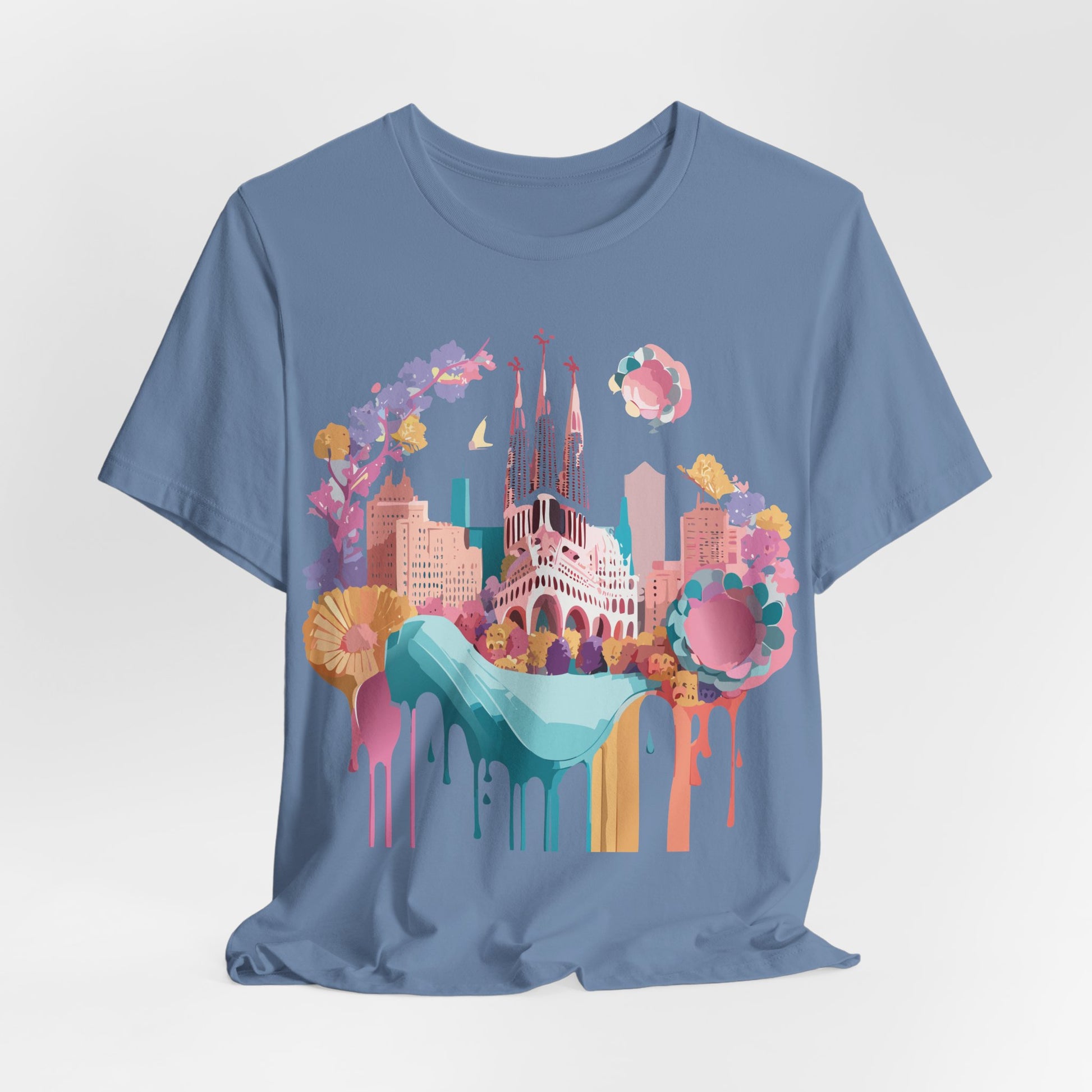 Tourist Shirt, Shirt with Barcelona - ADELPHA