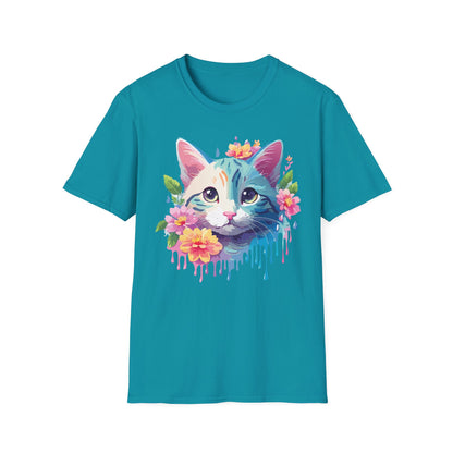 Cat Shirt Unisex Cat Lover Tee Premium Gildan Softstyle 64000 Lightweight