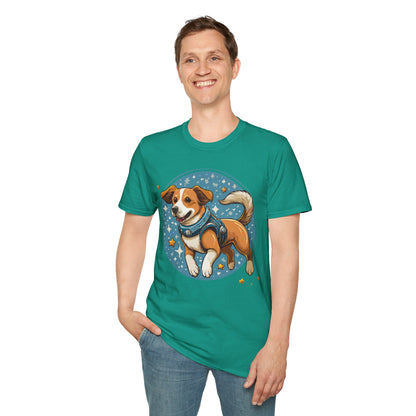 Unisex Dog And Animal Print Shirt Gildan Softstyle 64000 Tee