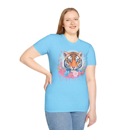 Tiger Shirt Unisex Softstyle T Shirt Gildan 64000 Animal Tee