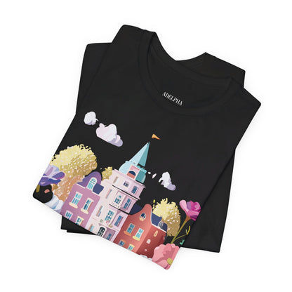 Natural Cotton Tee Shirt - Beautiful Places Collection - Amsterdam Printify