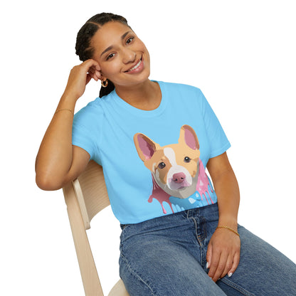 Dog Shirt Unisex Animal Print Tee Cotton T Shirt For Pet Lovers