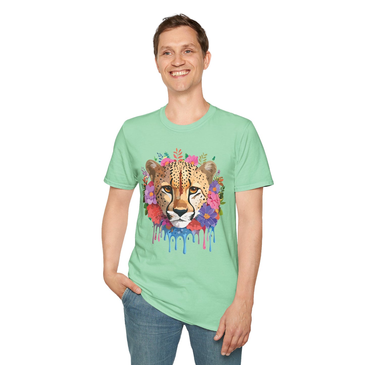 Cheetah Shirt, Shirt with Cheetah, Cheetah Tee, Shirt with Animals