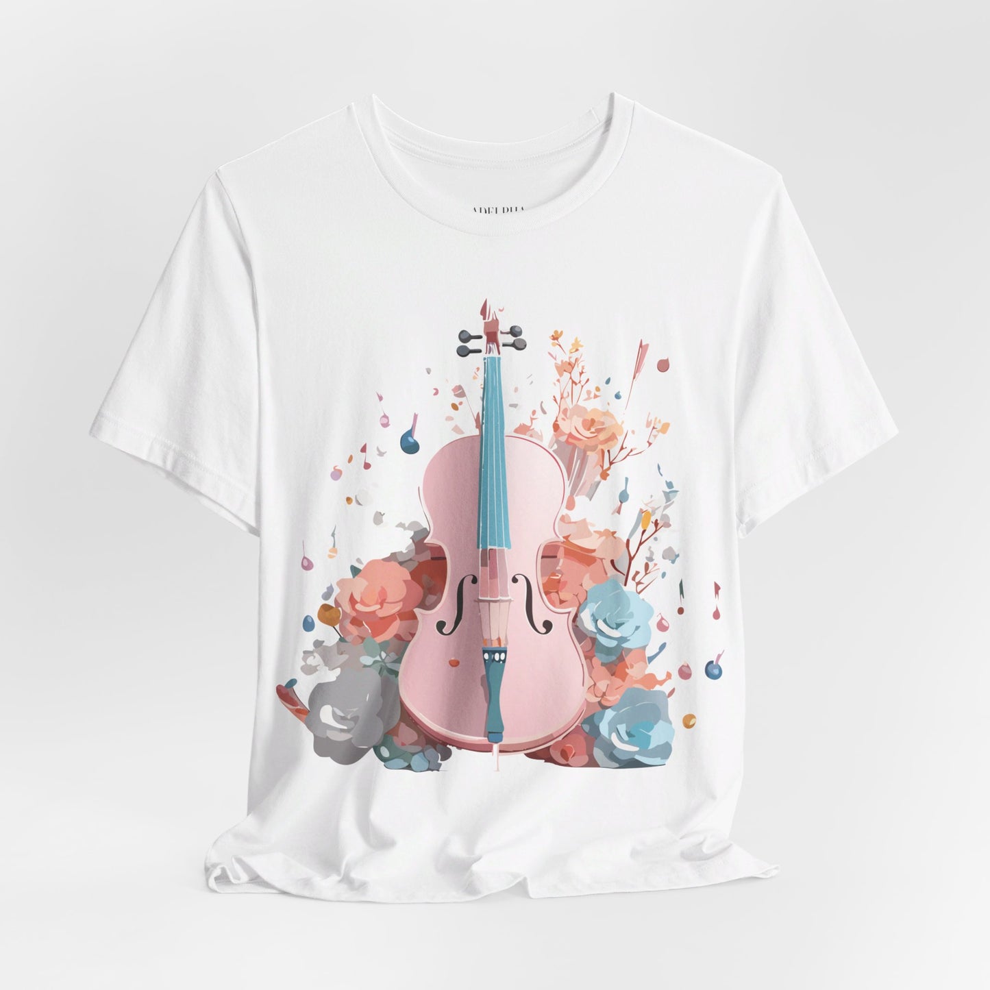 T-Shirt aus natürlicher Baumwolle – Musikkollektion