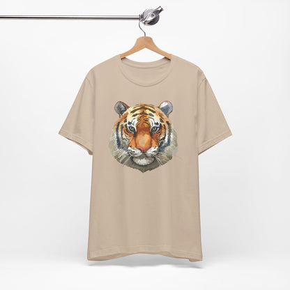 Wild Tiger Face Graphic T-Shirt Unisex Cotton Animal Design Wildlife Tee 1