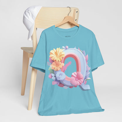 Letter Shirt, Letter Q Shirt - ADELPHA
