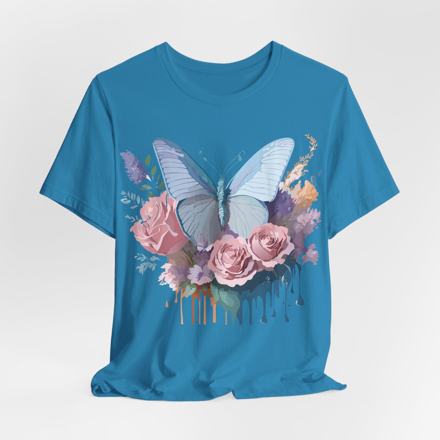 T-shirt en coton naturel avec papillon