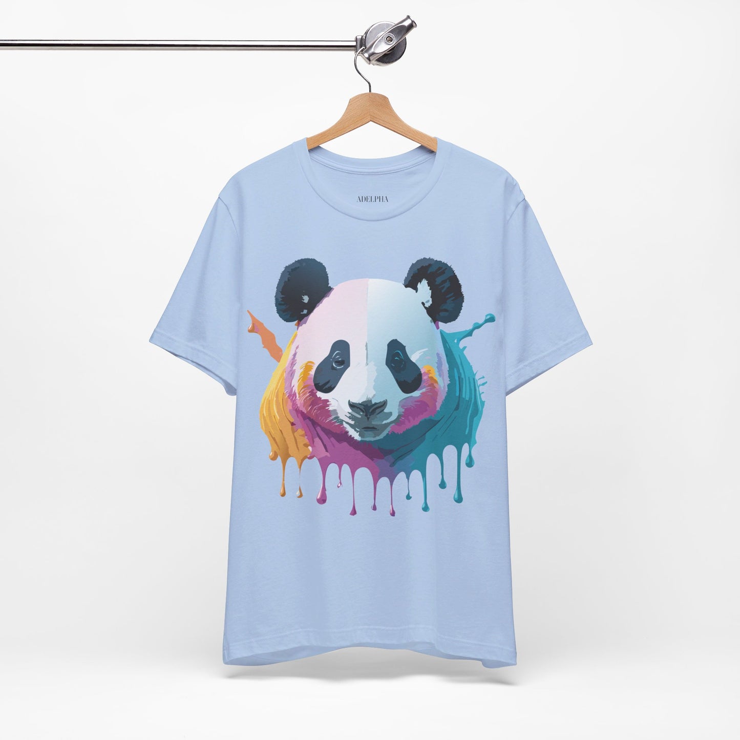 Natural Cotton Tee Shirt with Panda