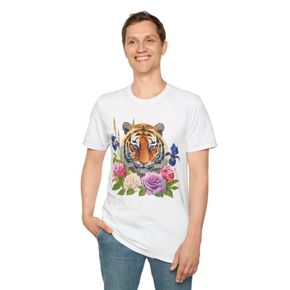 Unisex Tiger Shirt Softstyle Graphic Tee 100 Percent Cotton Apparel