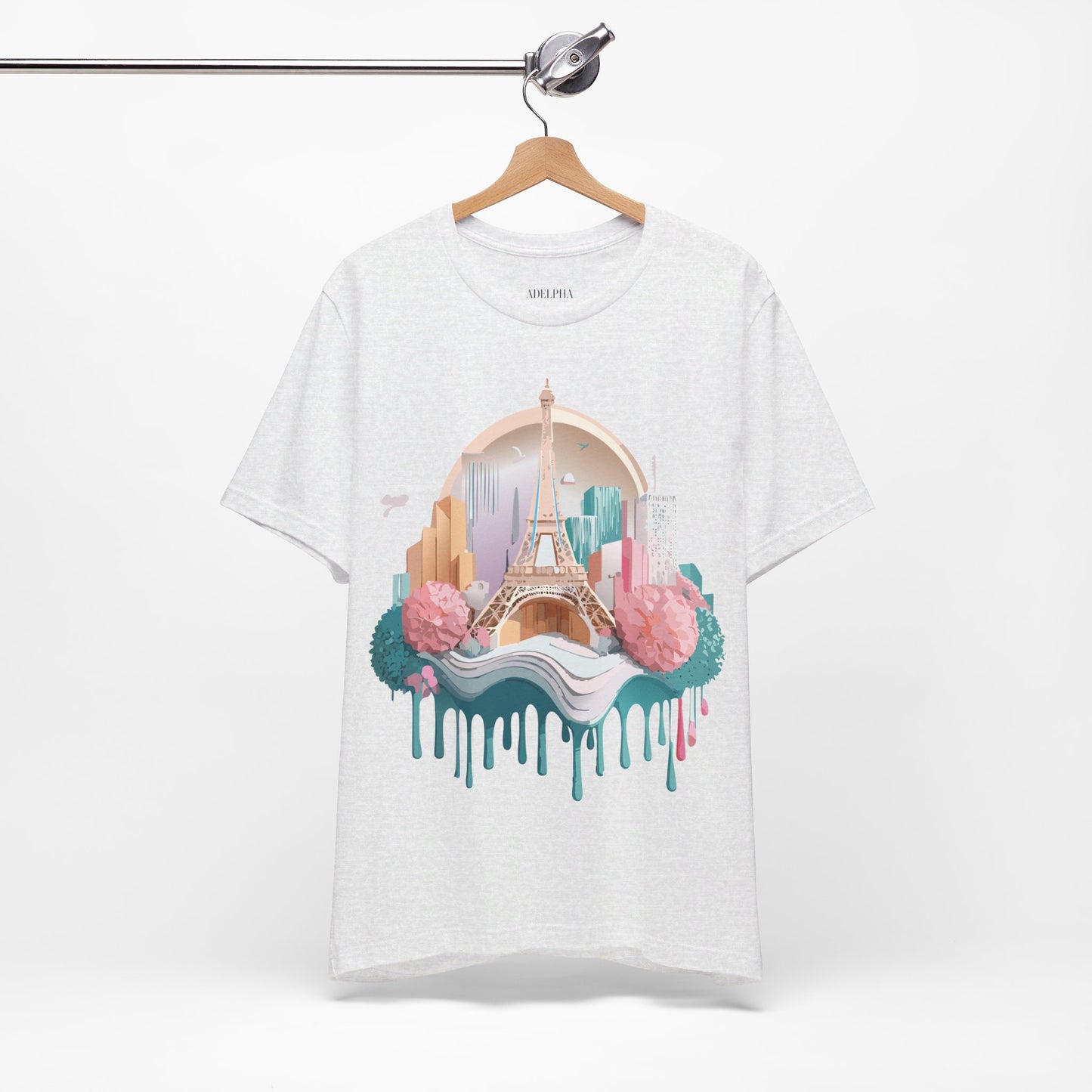 Natural Cotton Tee Shirt - Beautiful Places Collection - Paris