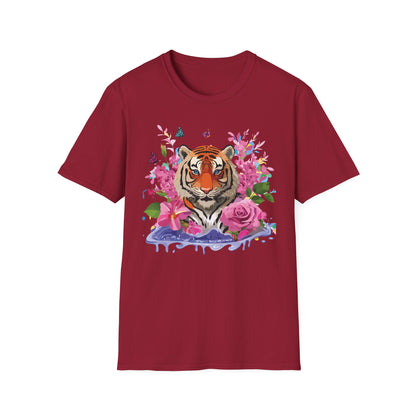 Tiger Shirt Unisex Gildan Softstyle Cotton Tee 100 Percent Ring Spun Comfort