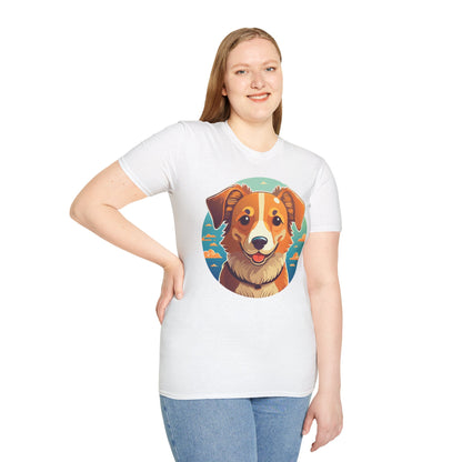 Dog Shirt Unisex Animal Tee One Hundred Percent Cotton Softstyle Gildan 64000