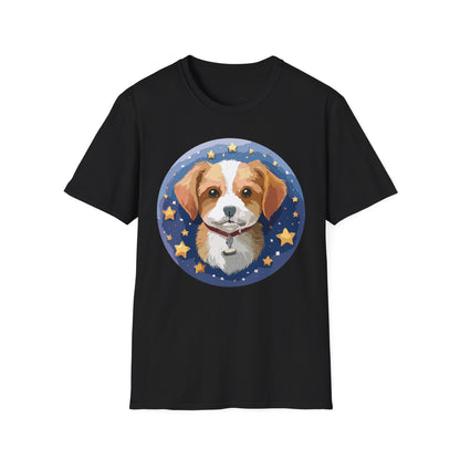 Unisex Dog Shirt Animal Print Tee Gildan Softstyle 64000 Cotton