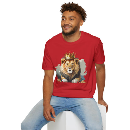 Lion Shirt Unisex Animal Tee Gildan Softstyle 64000 Comfort Fit