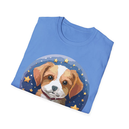 Unisex Dog Shirt Animal Print Tee Gildan Softstyle 64000 Cotton