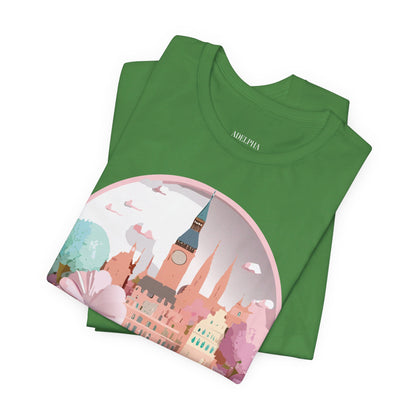 Natural Cotton Tee Shirt - Beautiful Places Collection - Prague Printify