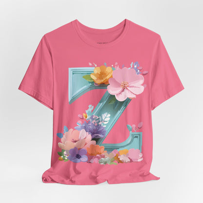 Natural Cotton Tee Shirt - Letters Collection - Z Printify