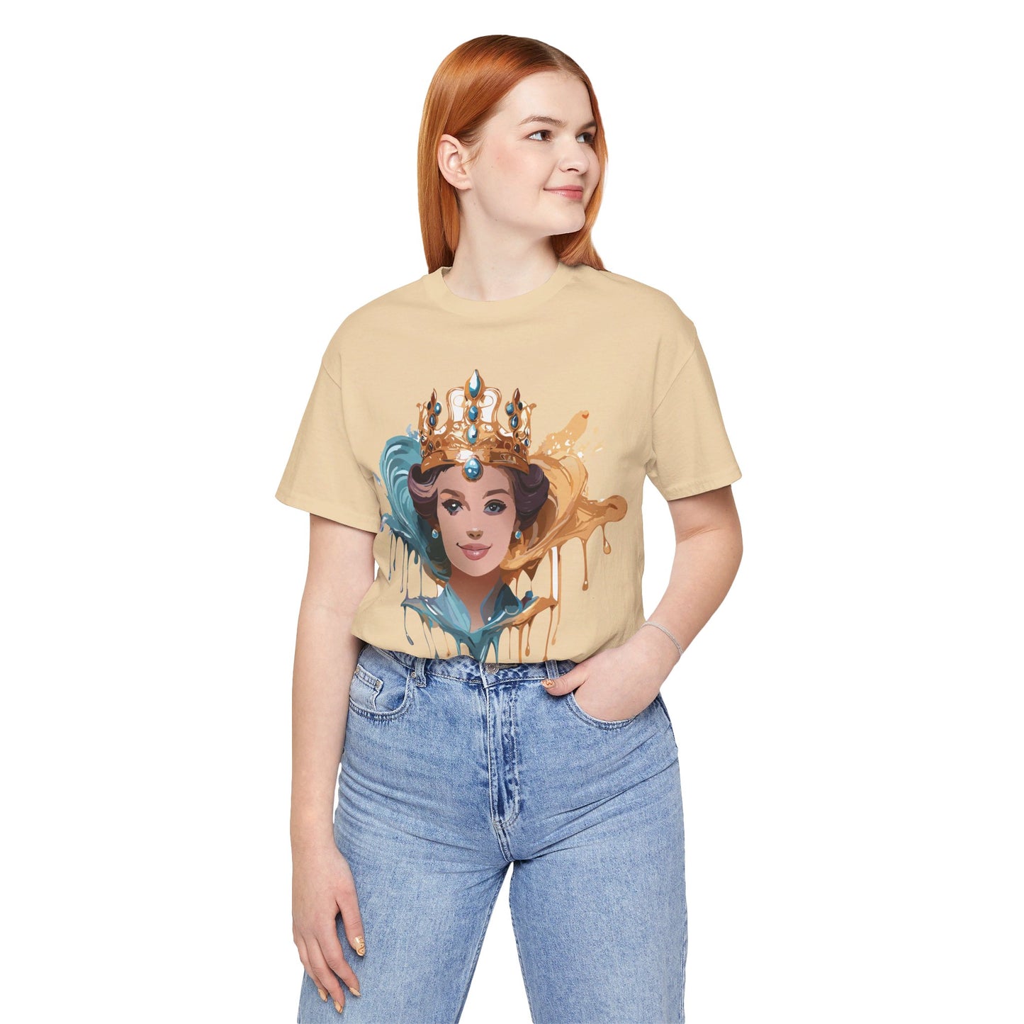 T-Shirt aus natürlicher Baumwolle – Queen Collection