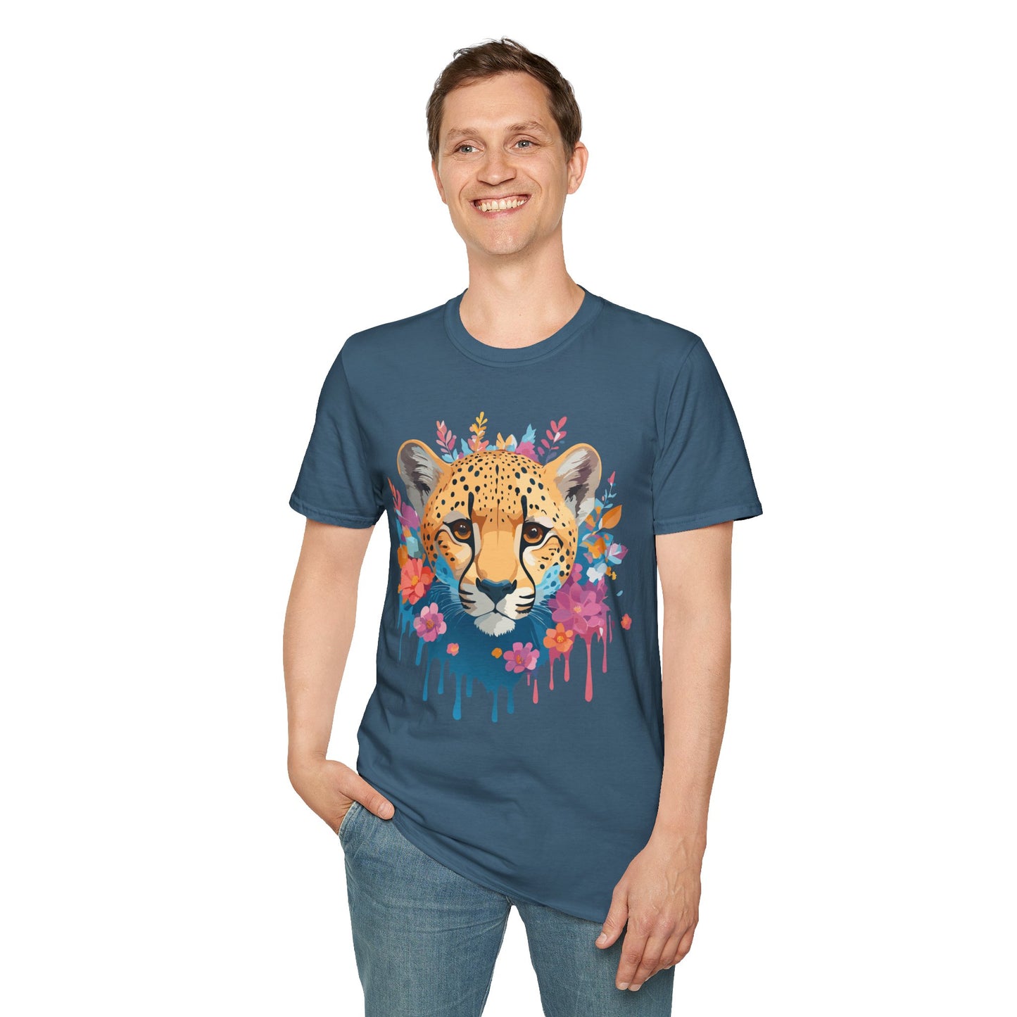 Cheetah Shirt, Shirt with Cheetah, Cheetah Tee, Shirt with Animals