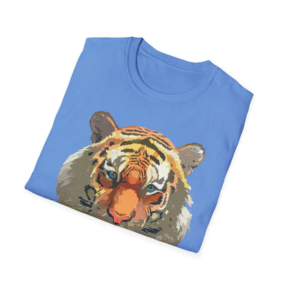 Unisex Tiger Shirt Gildan Softstyle 64000 Cotton Tee For Everyday Comfort