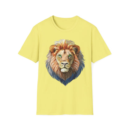 Lion Floral Tee Unisex Gildan Softstyle 64000 Cotton Short Sleeve Shirt