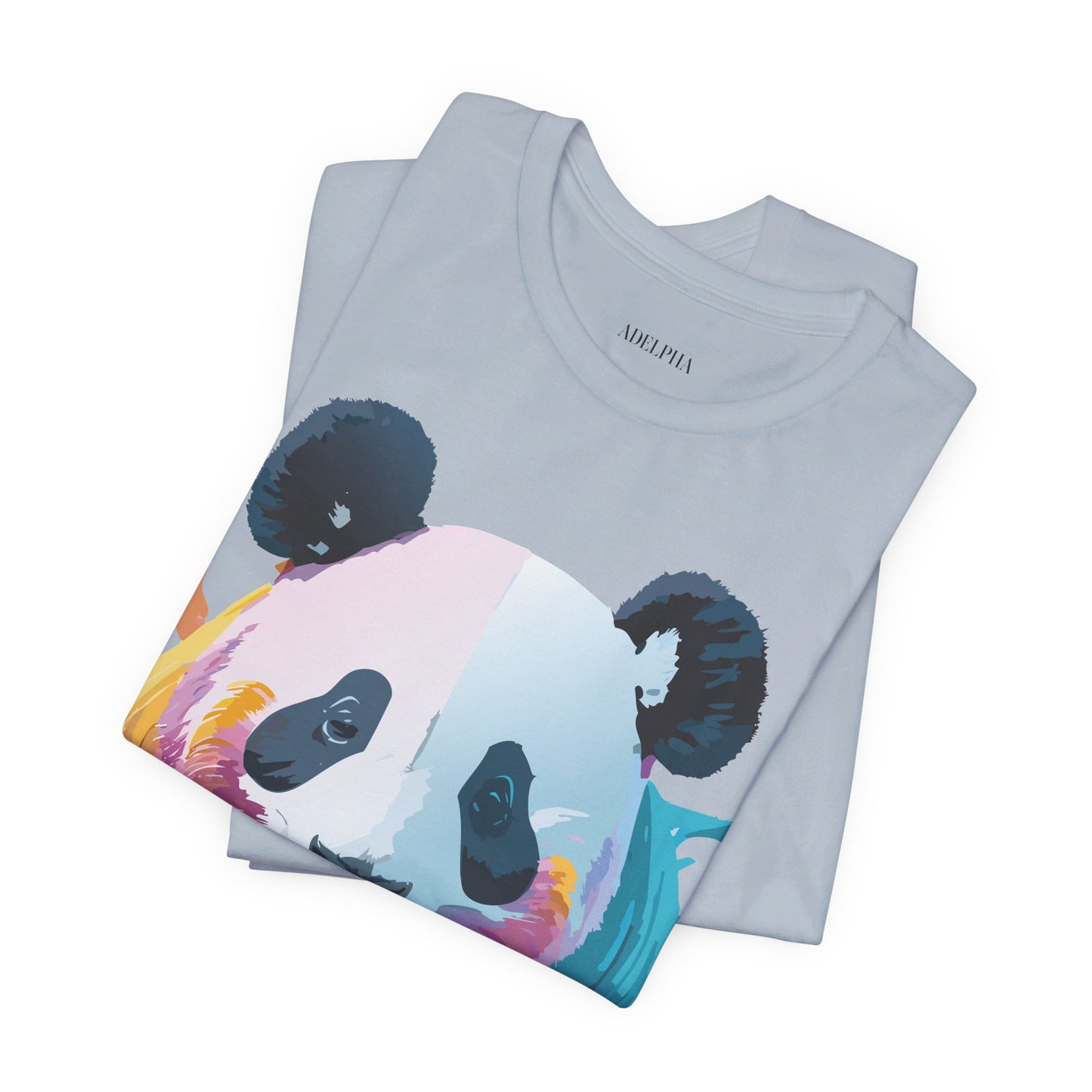 Natural Cotton Tee Shirt with Panda