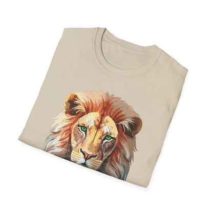 Lion Shirt Unisex Animal Tee Gildan Softstyle 64000 Cotton Tee