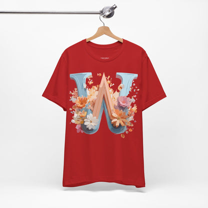 Natural Cotton Tee Shirt - Letters Collection - W Printify