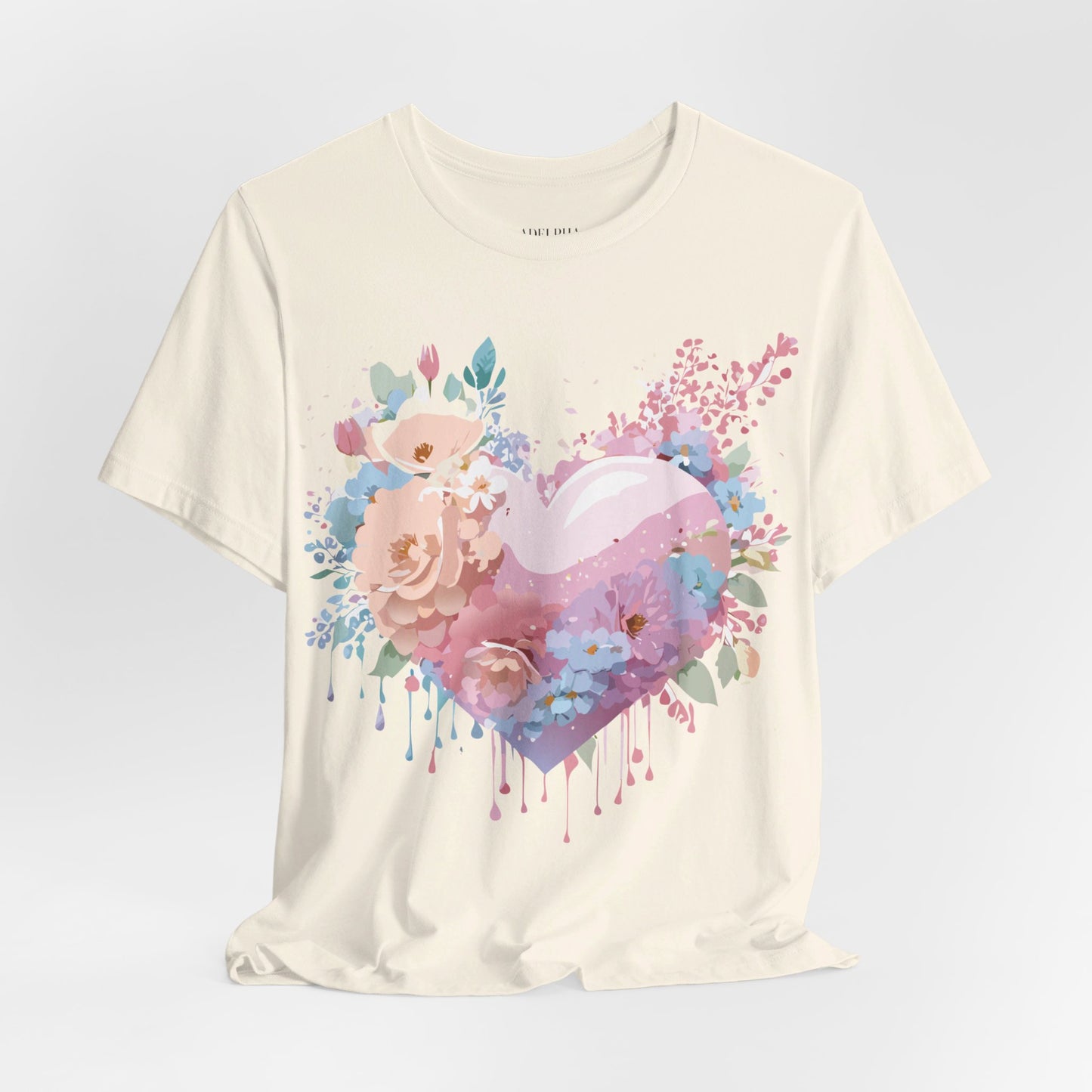 T-shirt en coton naturel - Collection Love story