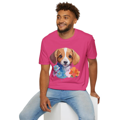 Unisex Dog Shirt Animal Graphic Tee Soft Cotton Gildan 64000