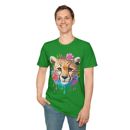 Cheetah Print Unisex Softstyle T Shirt Gildan 64000 Tee For Everyday Comfort