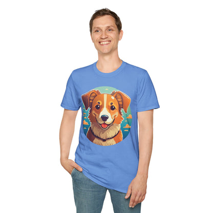 Dog Shirt Unisex Animal Tee One Hundred Percent Cotton Softstyle Gildan 64000
