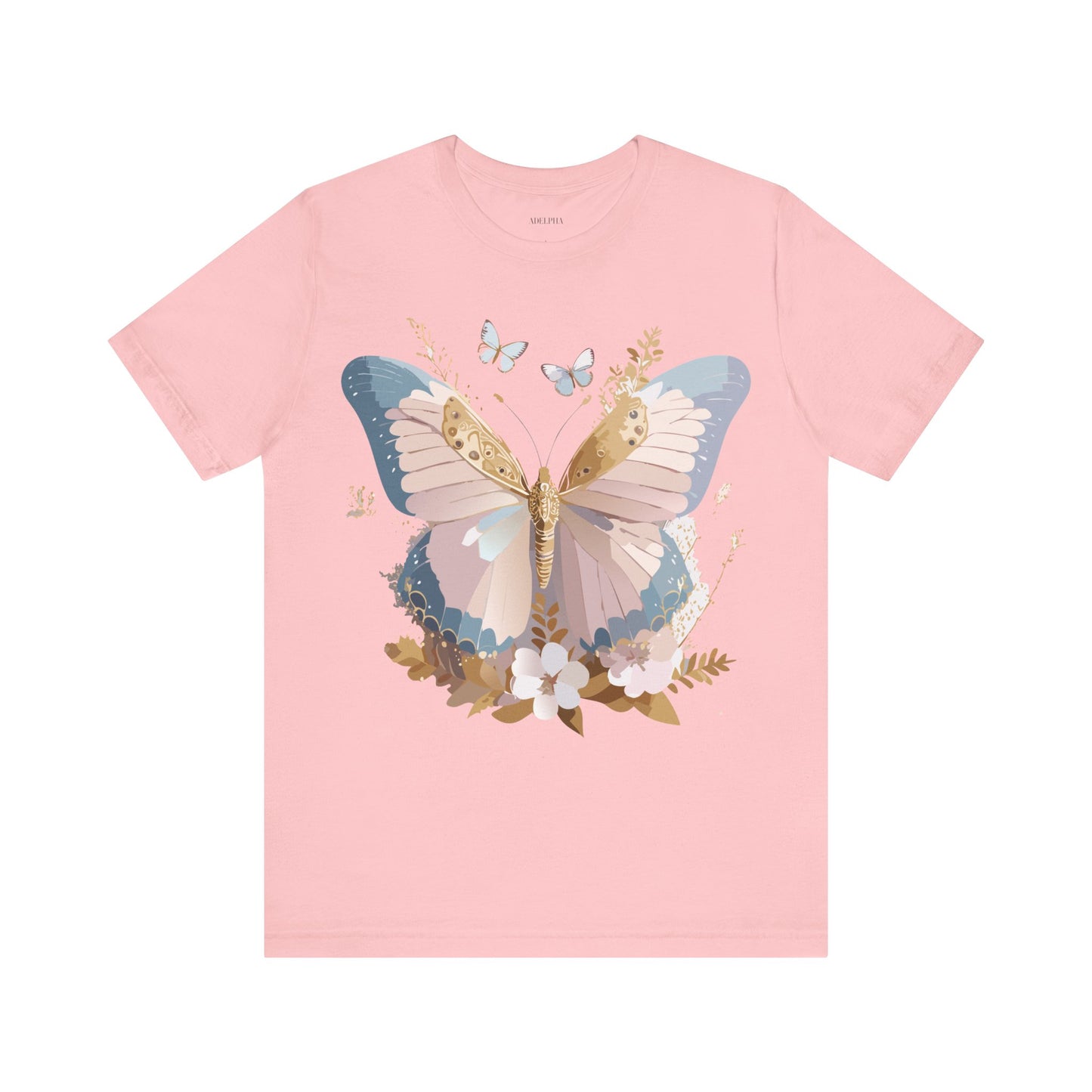 T-shirt en coton naturel avec papillon