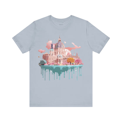 Natural Cotton Tee Shirt - Beautiful Places Collection - Vienna Printify