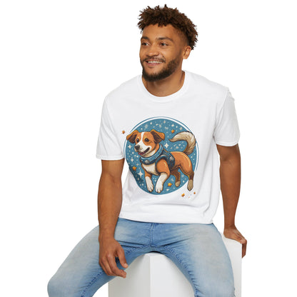 Unisex Dog And Animal Print Shirt Gildan Softstyle 64000 Tee